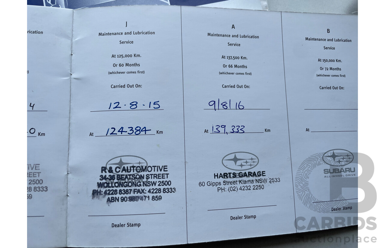 12/07 Subaru Forester X AWD MY07 4D Wagon Blue 2.5L