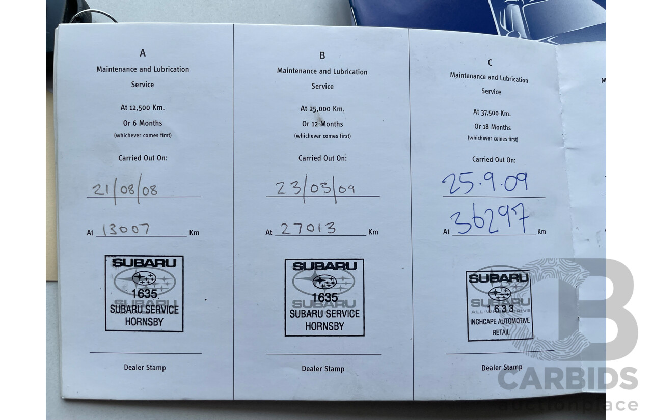 12/07 Subaru Forester X AWD MY07 4D Wagon Blue 2.5L