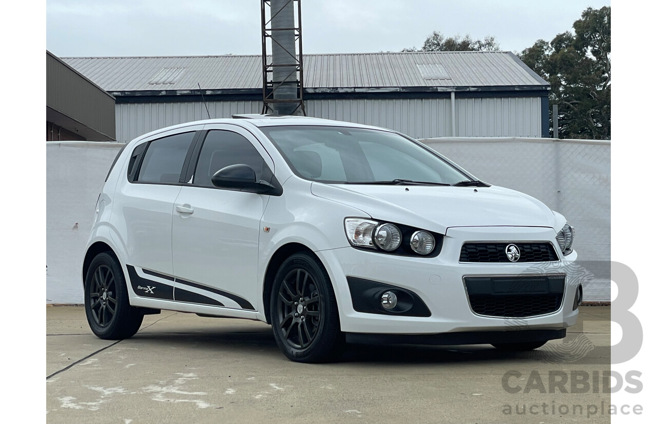 06/15 Holden Barina X FWD TM MY15 5D Hatchback White 1.6L