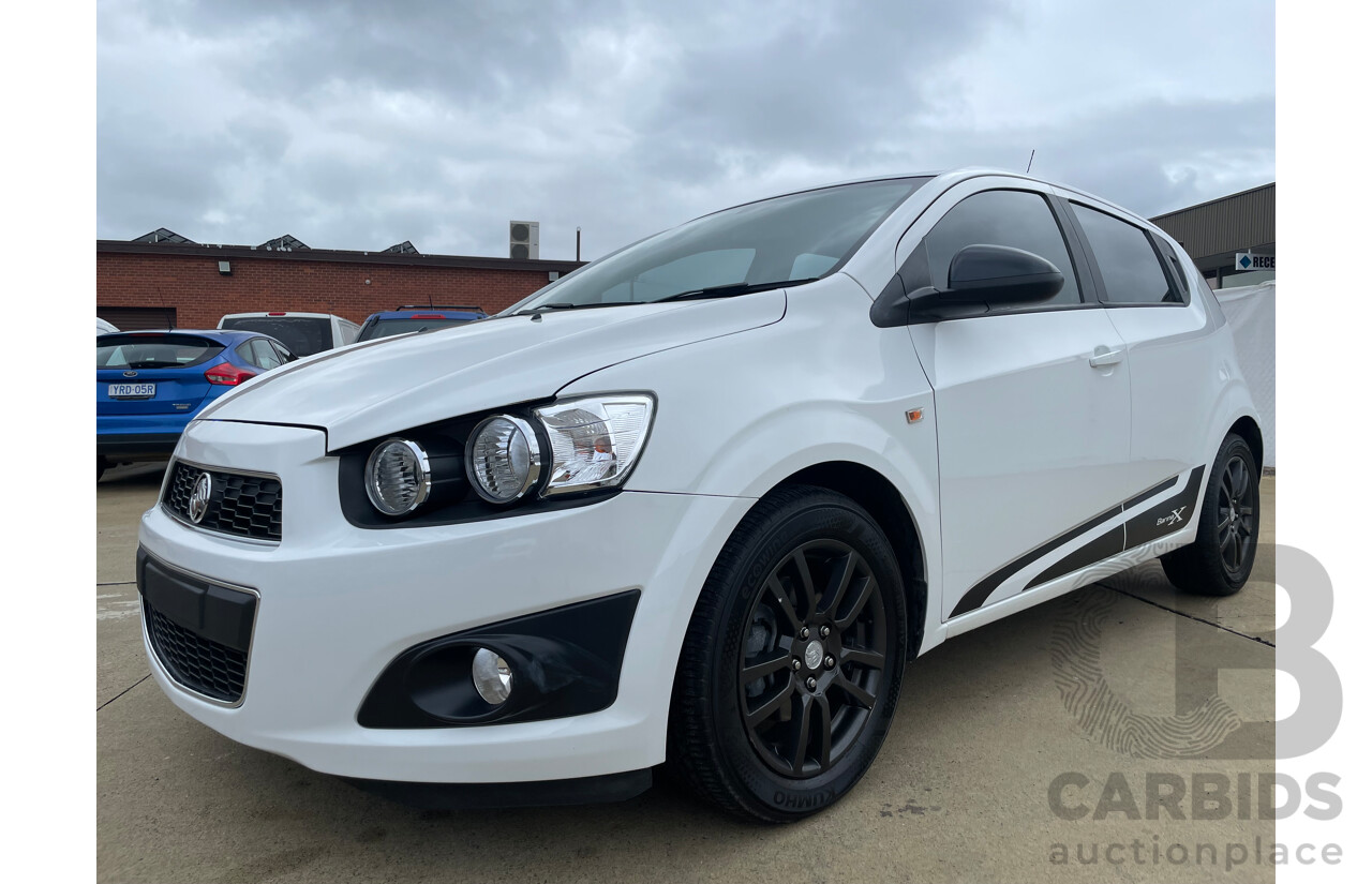 06/15 Holden Barina X FWD TM MY15 5D Hatchback White 1.6L