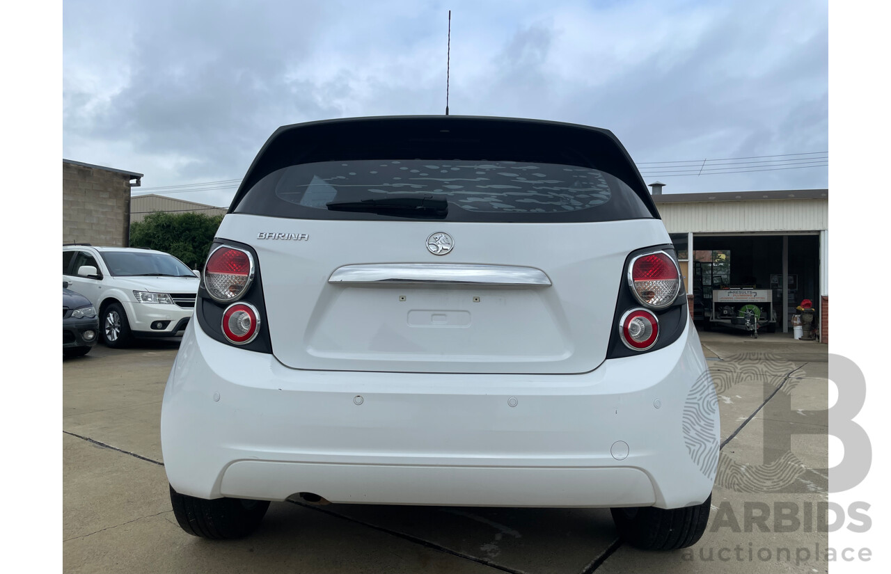 06/15 Holden Barina X FWD TM MY15 5D Hatchback White 1.6L