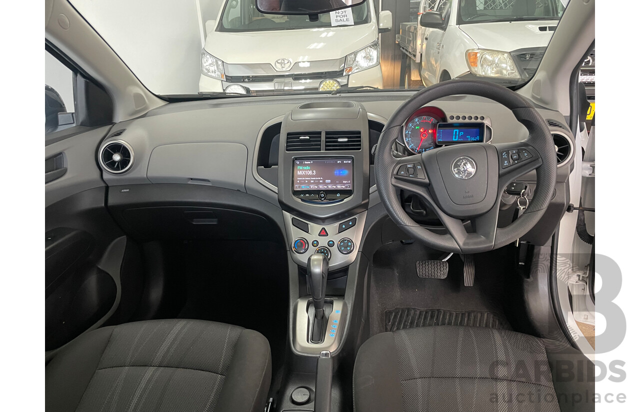 06/15 Holden Barina X FWD TM MY15 5D Hatchback White 1.6L