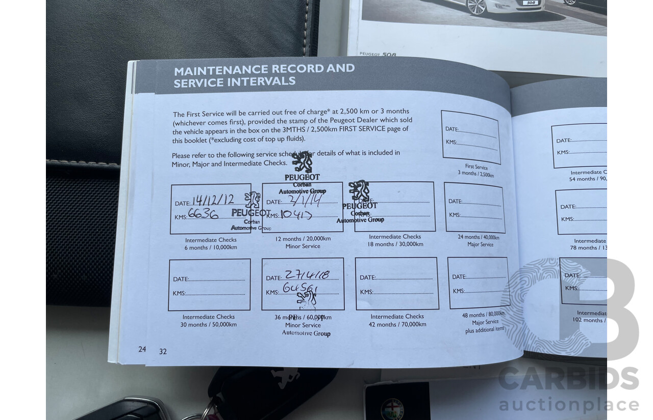 04/12 Peugeot 508 ALLURE HDi FWD  4D Sedan Silver  2.0L