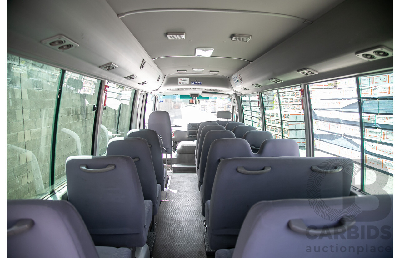 12/2011 Toyota Coaster XZB50R 21 Seater Bus White Turbo Diesel 4.0L