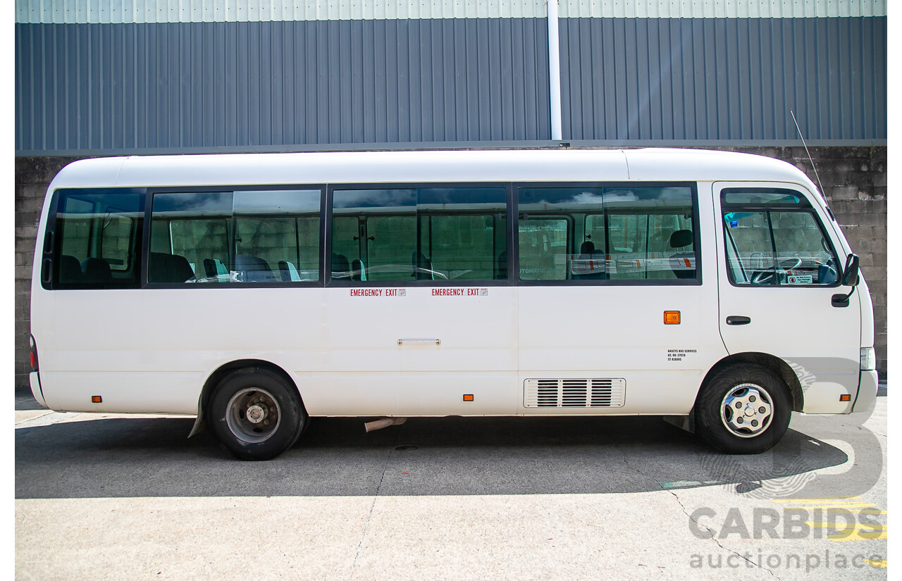 12/2011 Toyota Coaster XZB50R 21 Seater Bus White Turbo Diesel 4.0L