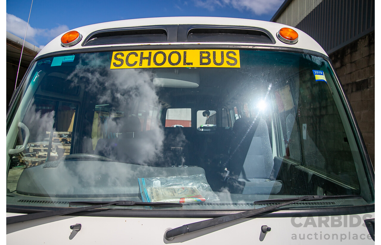 12/2011 Toyota Coaster XZB50R 21 Seater Bus White Turbo Diesel 4.0L