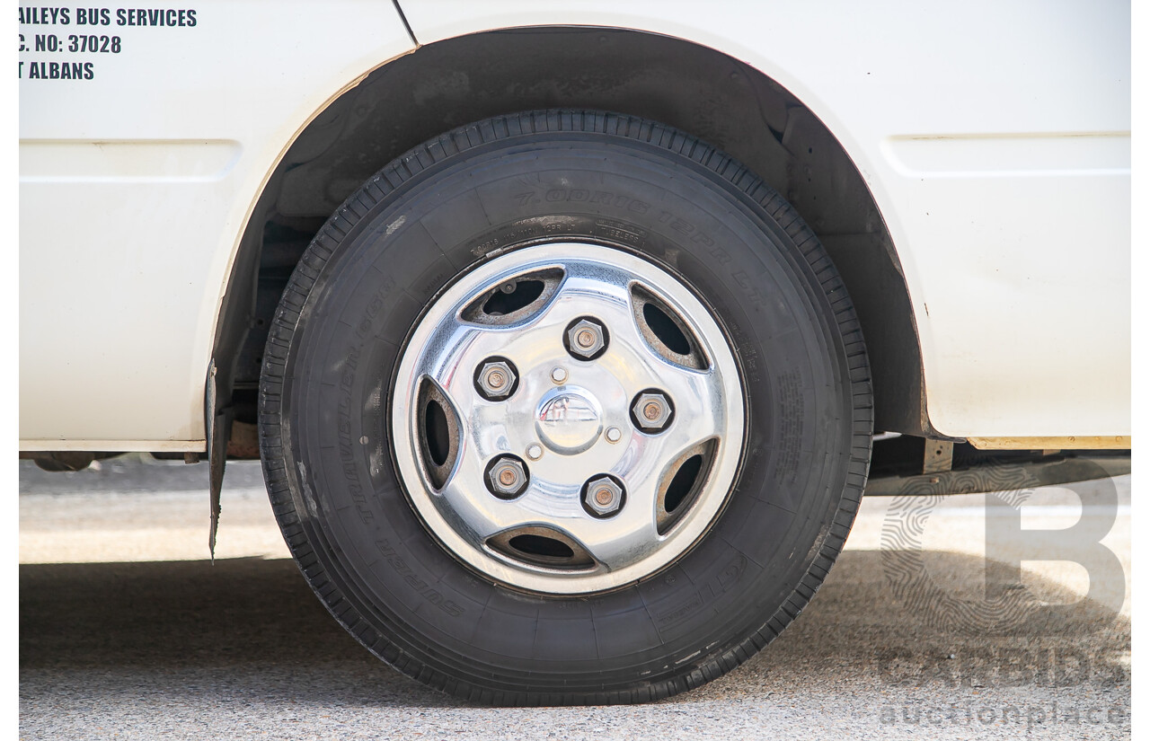 12/2011 Toyota Coaster XZB50R 21 Seater Bus White Turbo Diesel 4.0L