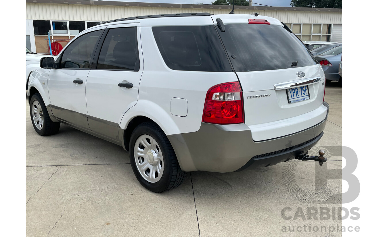 10/05 Ford Territory TX (RWD) RWD SY 4D Wagon White 4.0L