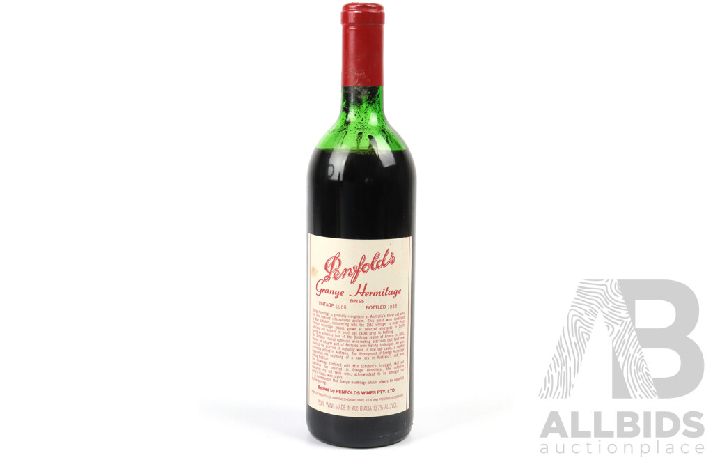 Penfolds Bin 95 Grange, Vintage 1986