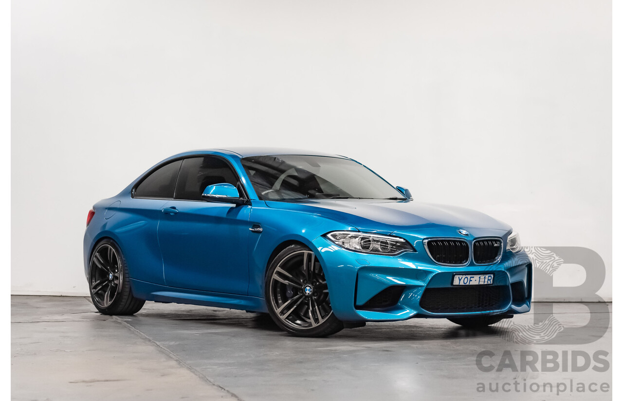 09/16 BMW M2 RWD F87 2D Coupe Long Beach Blue Turbo 3.0L