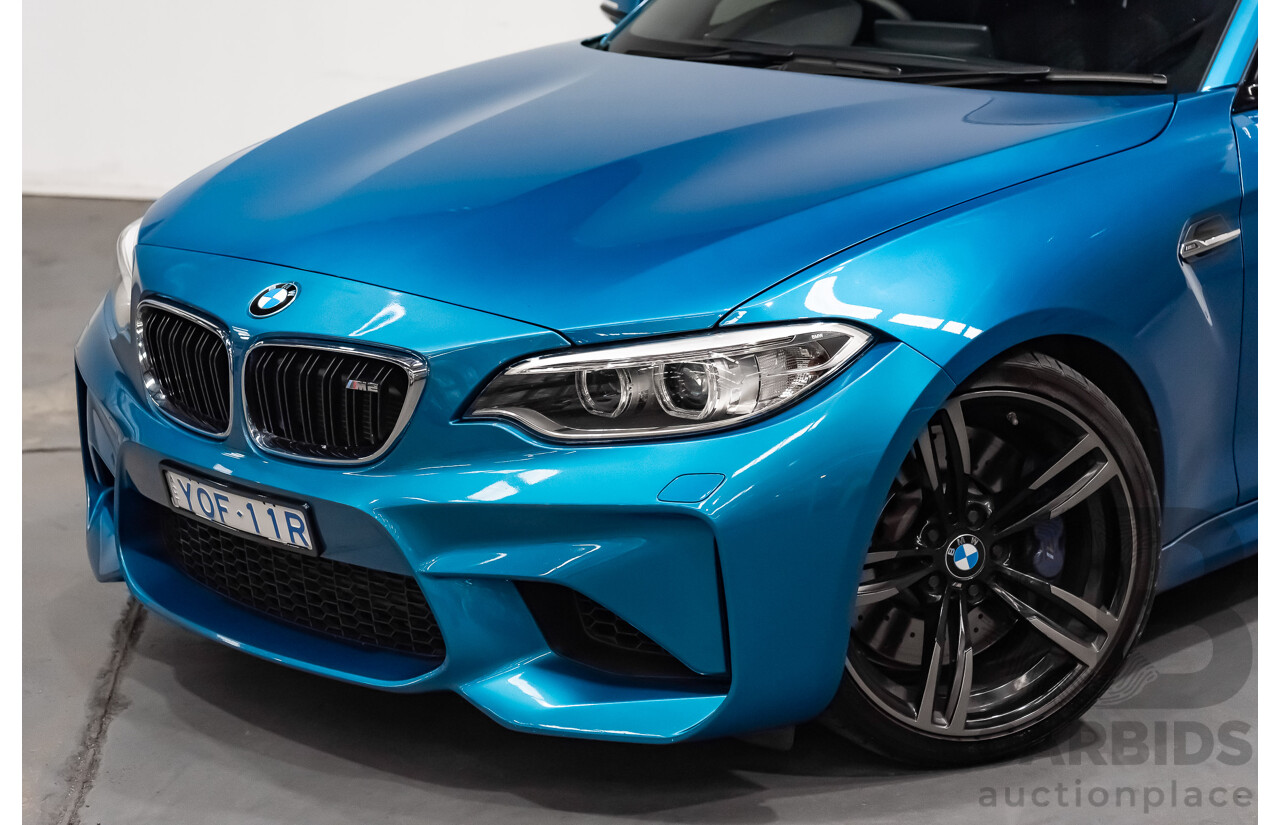 09/16 BMW M2 RWD F87 2D Coupe Long Beach Blue Turbo 3.0L