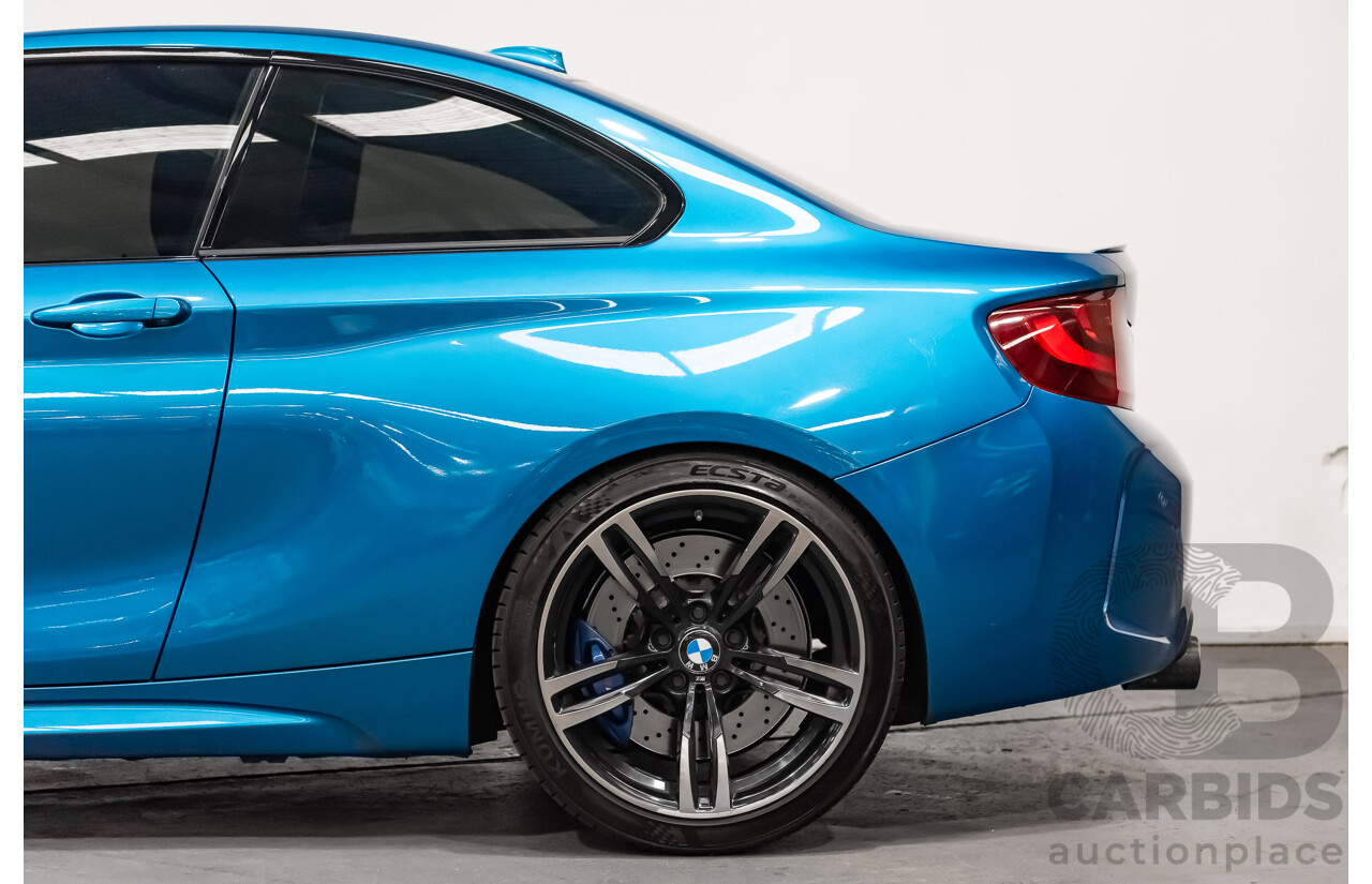 09/16 BMW M2 RWD F87 2D Coupe Long Beach Blue Turbo 3.0L