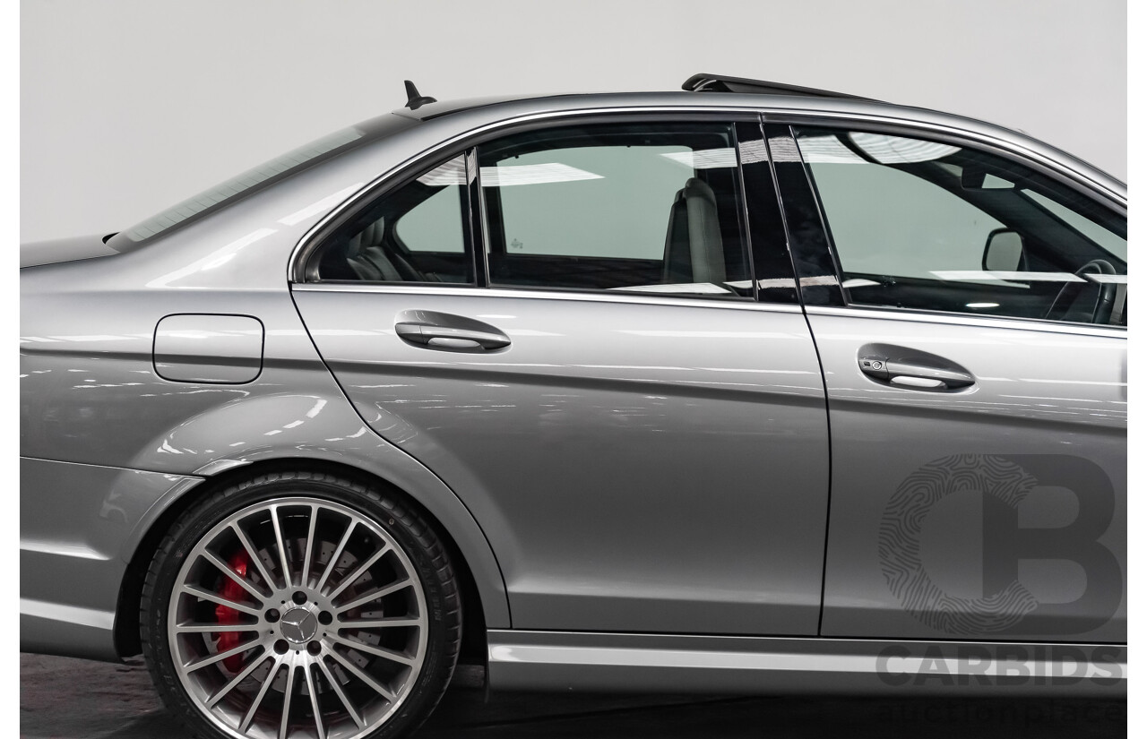 9/2008 Mercedes Benz C63 AMG W204 4d Sedan Palladium Silver Metallic V8 6.3L