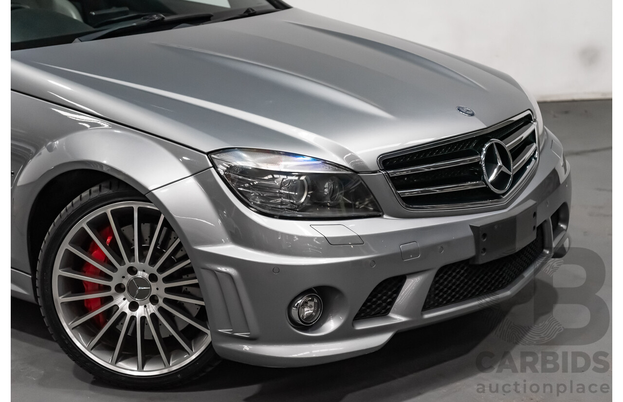 9/2008 Mercedes Benz C63 AMG W204 4d Sedan Palladium Silver Metallic V8 6.3L