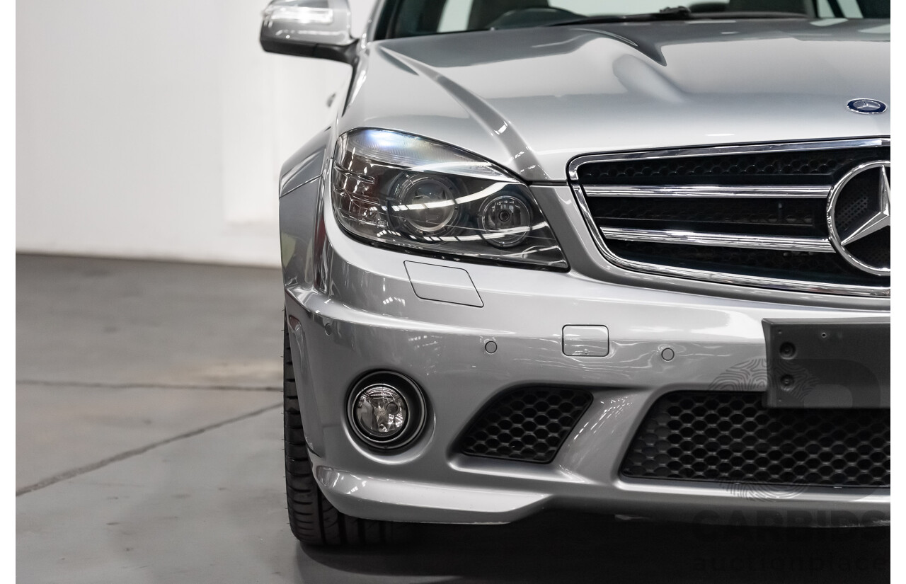 9/2008 Mercedes Benz C63 AMG W204 4d Sedan Palladium Silver Metallic V8 6.3L