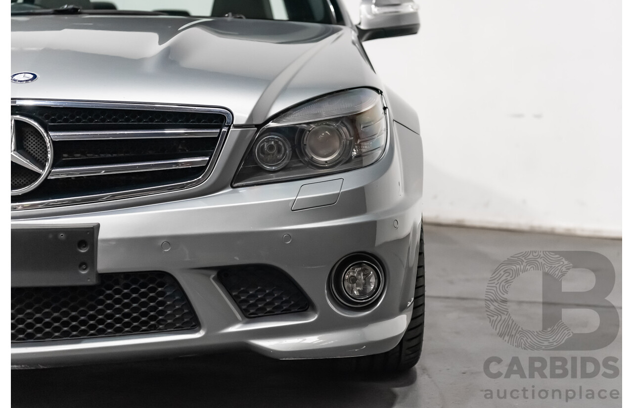 9/2008 Mercedes Benz C63 AMG W204 4d Sedan Palladium Silver Metallic V8 6.3L