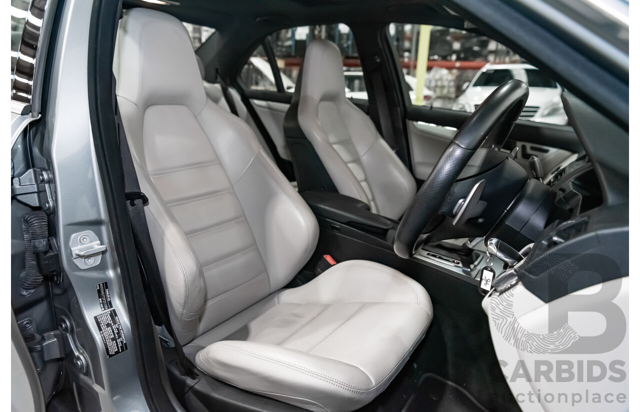 9/2008 Mercedes Benz C63 AMG W204 4d Sedan Palladium Silver Metallic V8 6.3L