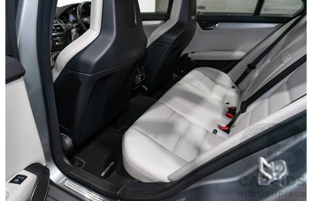 9/2008 Mercedes Benz C63 AMG W204 4d Sedan Palladium Silver Metallic V8 6.3L