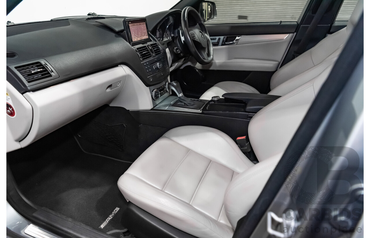 9/2008 Mercedes Benz C63 AMG W204 4d Sedan Palladium Silver Metallic V8 6.3L