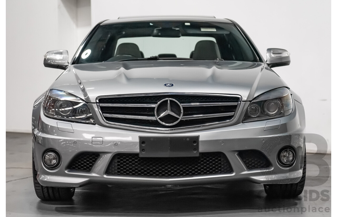 9/2008 Mercedes Benz C63 AMG W204 4d Sedan Palladium Silver Metallic V8 6.3L