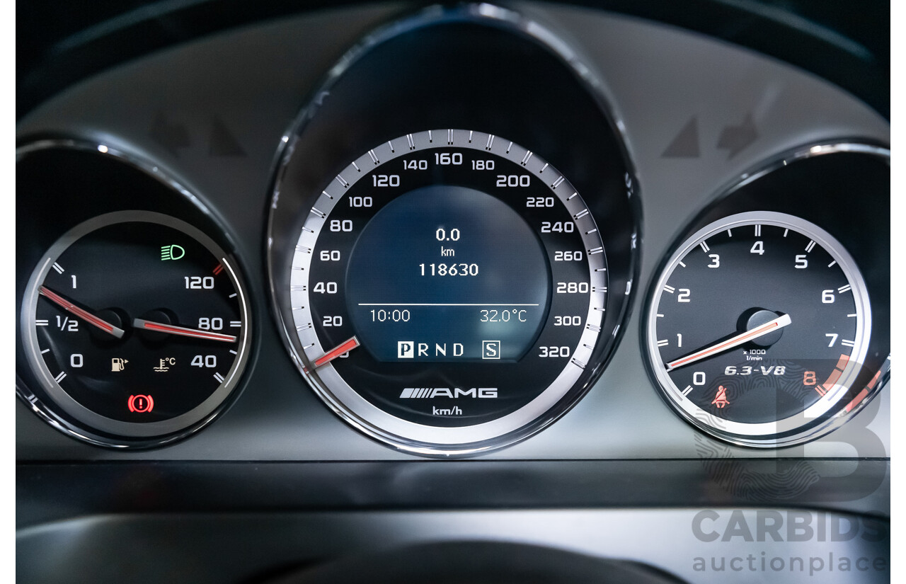 9/2008 Mercedes Benz C63 AMG W204 4d Sedan Palladium Silver Metallic V8 6.3L