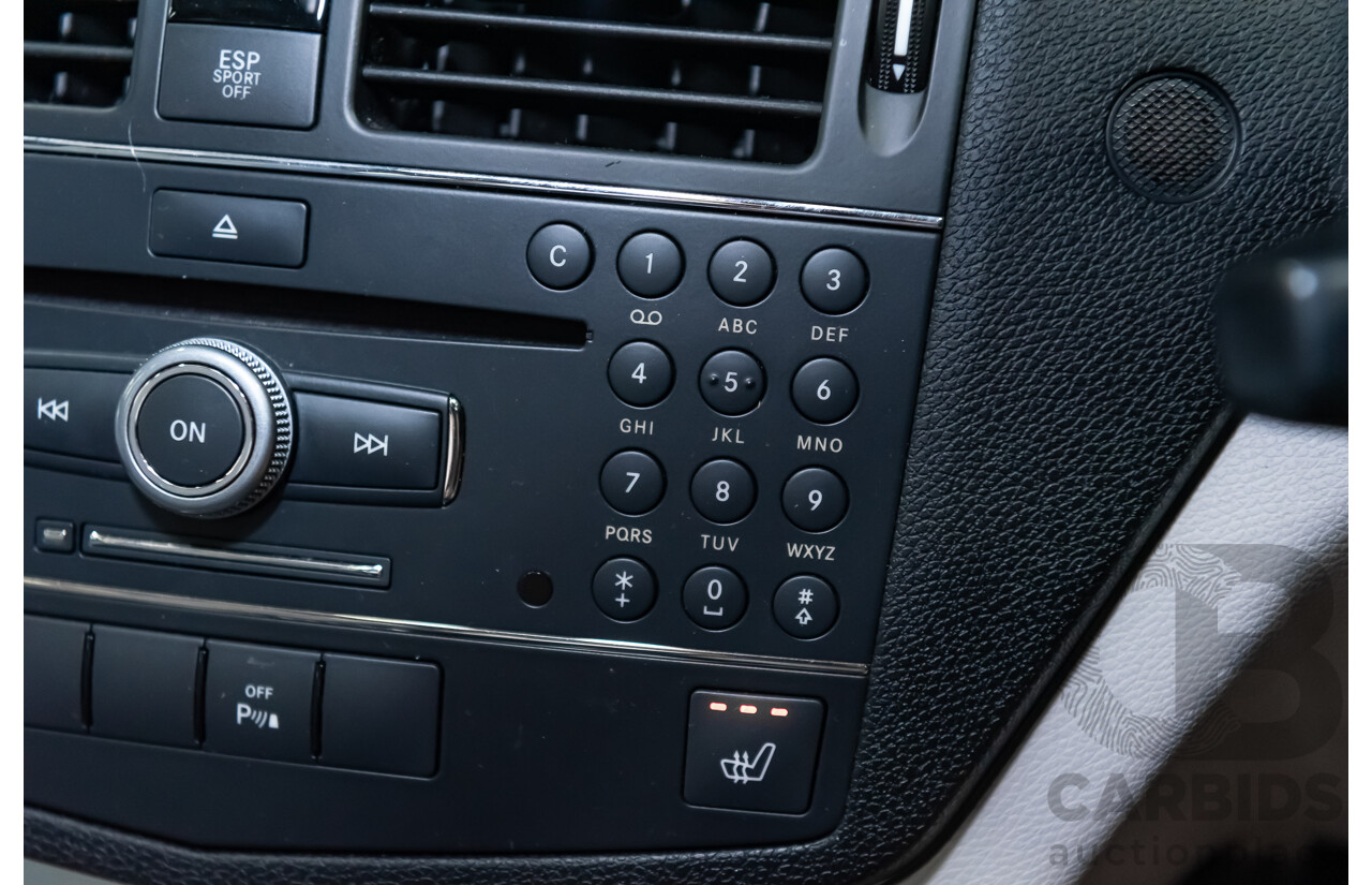 9/2008 Mercedes Benz C63 AMG W204 4d Sedan Palladium Silver Metallic V8 6.3L