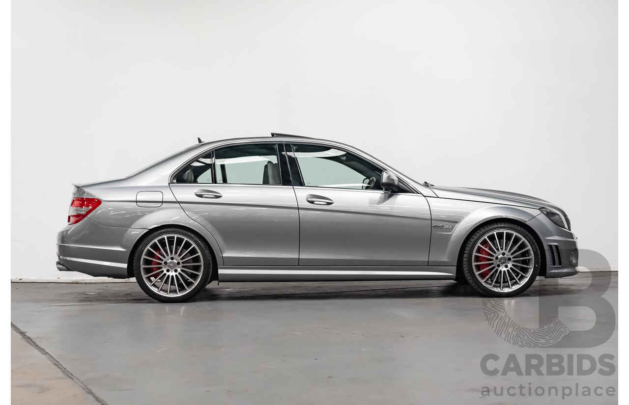 9/2008 Mercedes Benz C63 AMG W204 4d Sedan Palladium Silver Metallic V8 6.3L