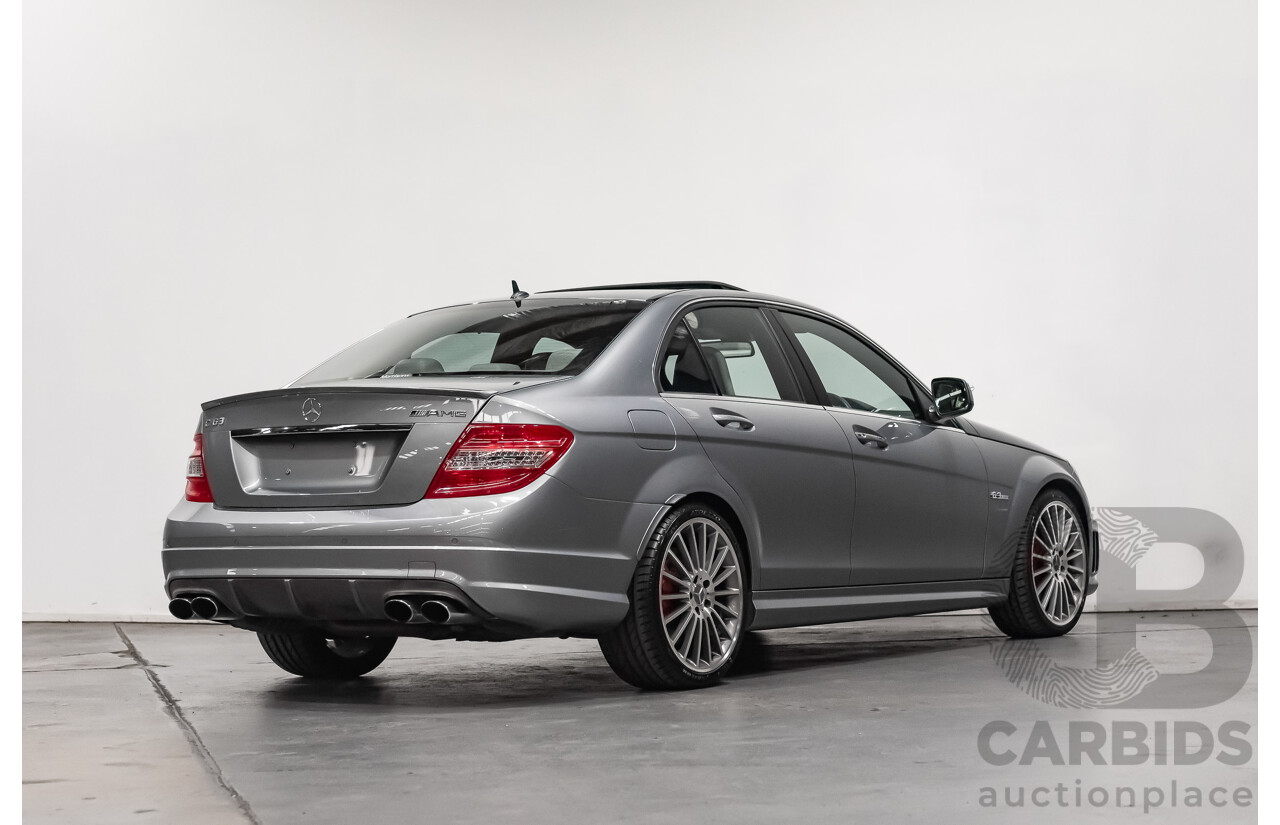 9/2008 Mercedes Benz C63 AMG W204 4d Sedan Palladium Silver Metallic V8 6.3L