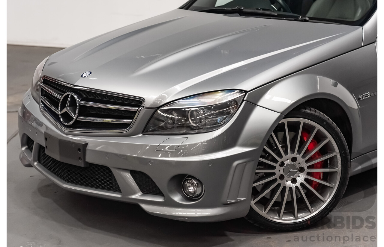9/2008 Mercedes Benz C63 AMG W204 4d Sedan Palladium Silver Metallic V8 6.3L