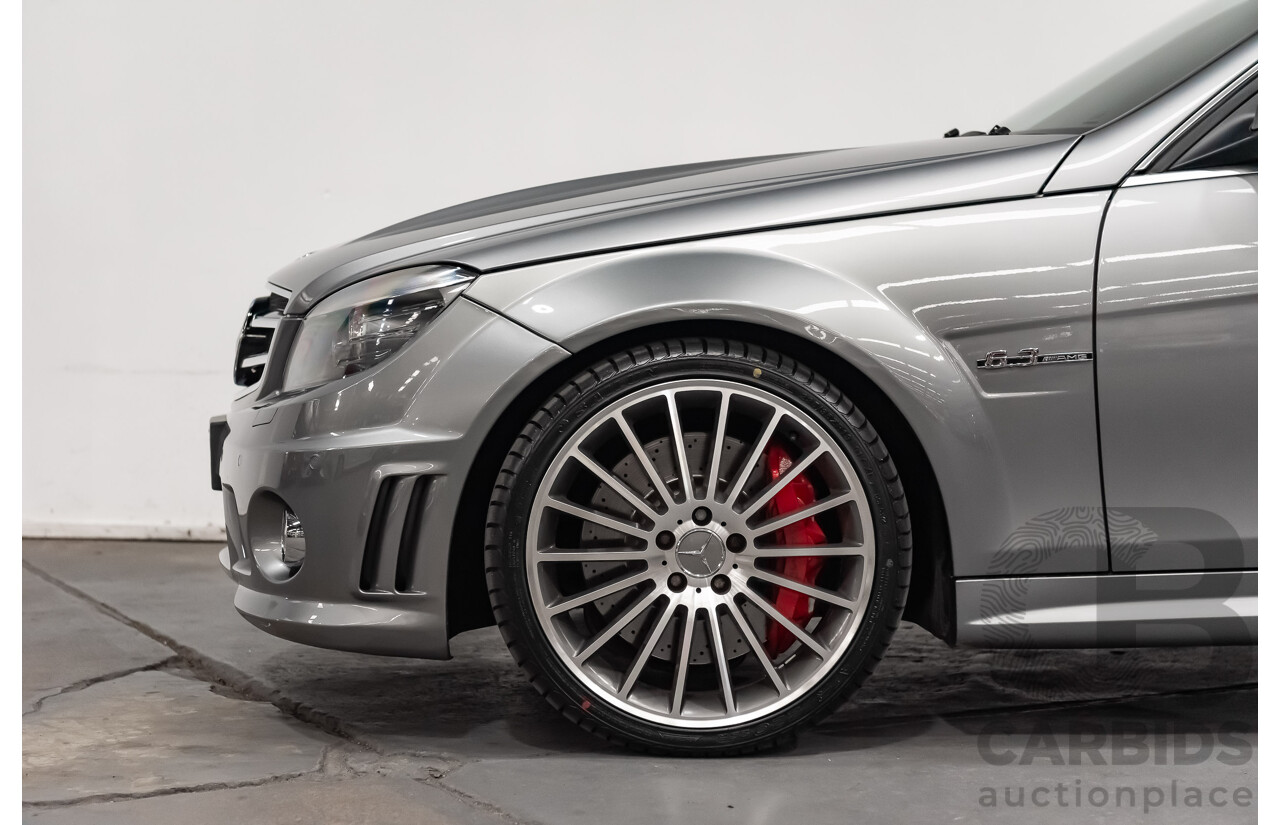 9/2008 Mercedes Benz C63 AMG W204 4d Sedan Palladium Silver Metallic V8 6.3L