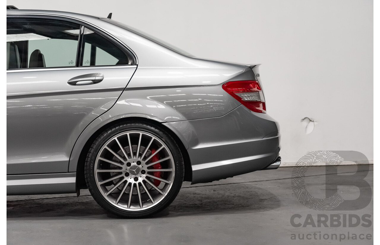9/2008 Mercedes Benz C63 AMG W204 4d Sedan Palladium Silver Metallic V8 6.3L