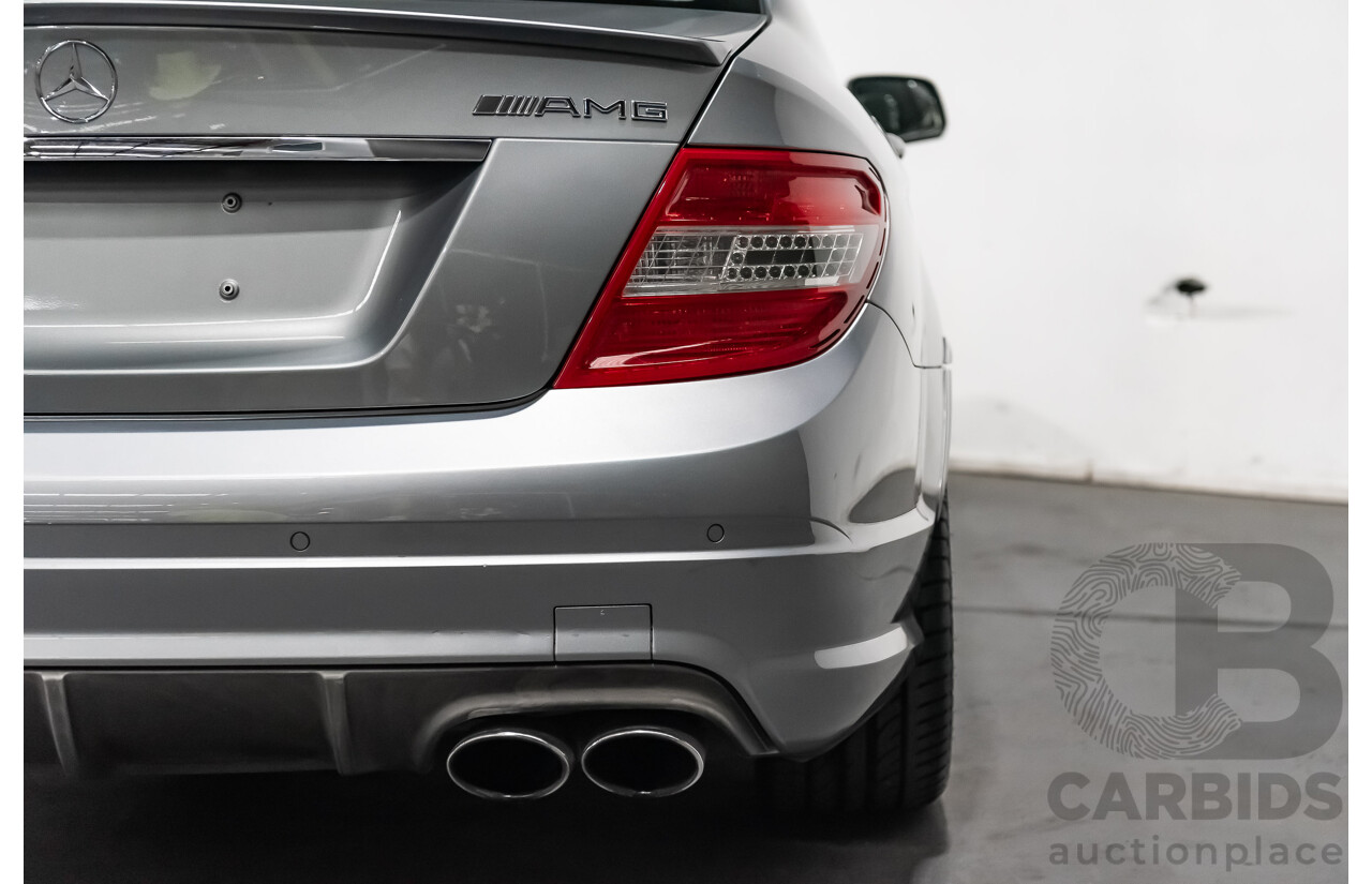 9/2008 Mercedes Benz C63 AMG W204 4d Sedan Palladium Silver Metallic V8 6.3L