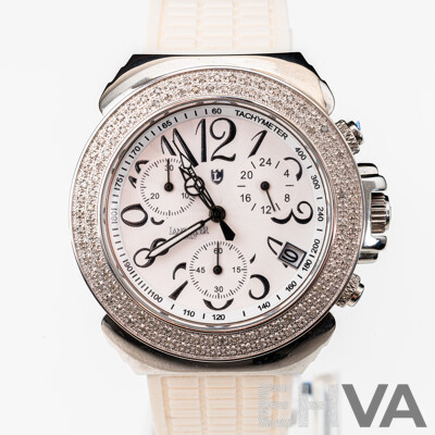 Lancaster Ladies Watch Model No. 0226G, with TDW 0.94ct Diamonds, as New