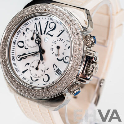 Lancaster Ladies Watch Model No. 0226G, with TDW 0.94ct Diamonds, as New