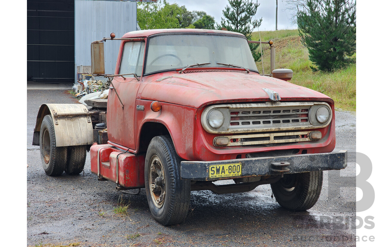 01/1968 International C1800 Series Prime Mover 4x2 2d Cab Chassis Red Inline Six