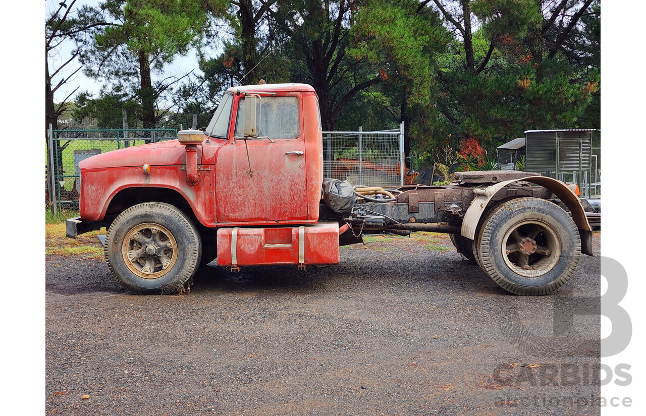 01/1968 International C1800 Series Prime Mover 4x2 2d Cab Chassis Red Inline Six