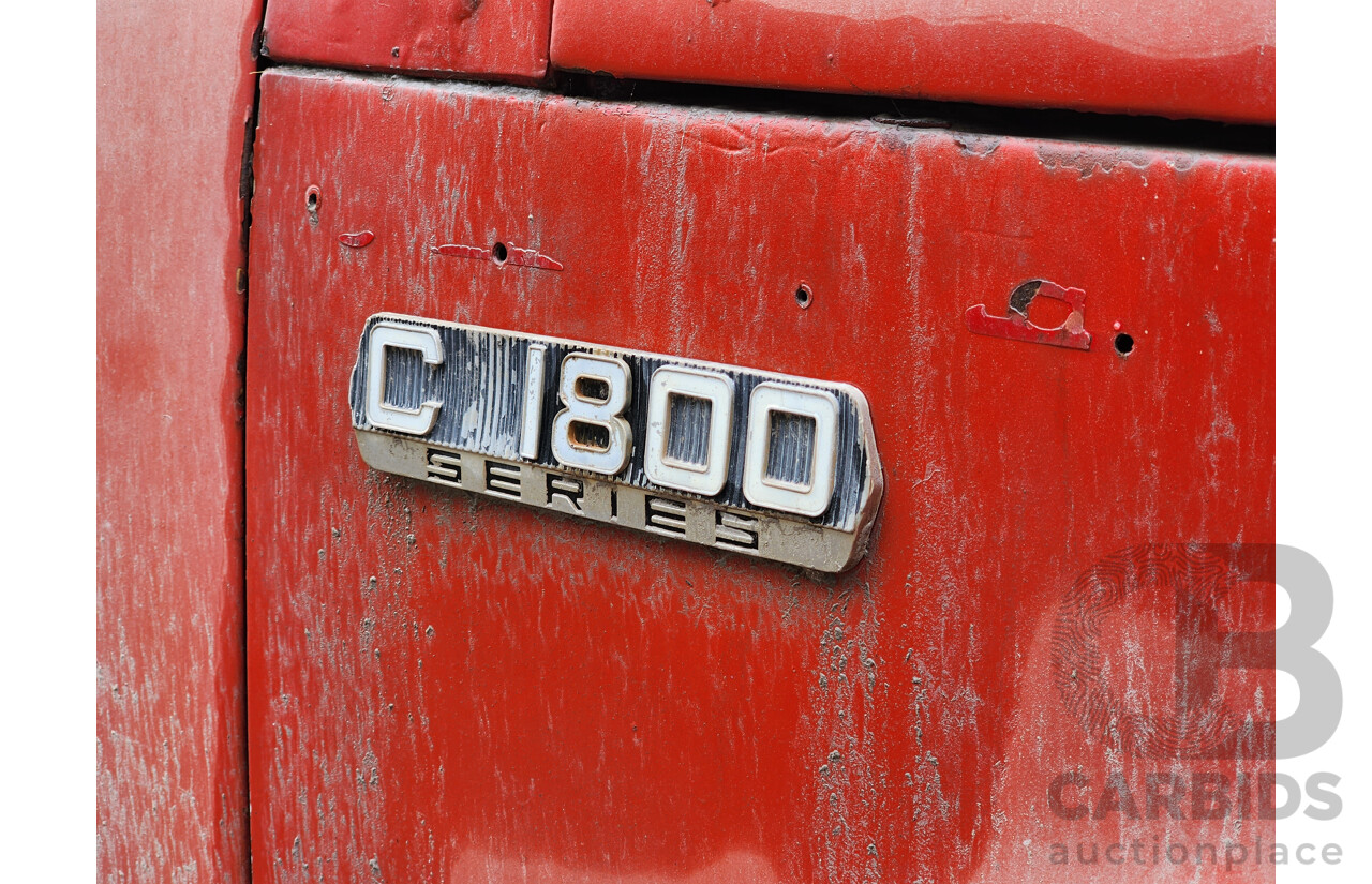 01/1968 International C1800 Series Prime Mover 4x2 2d Cab Chassis Red Inline Six