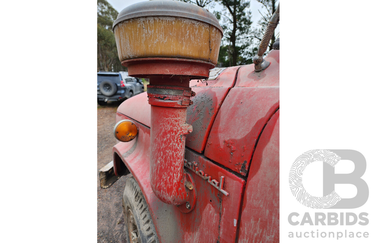 01/1968 International C1800 Series Prime Mover 4x2 2d Cab Chassis Red Inline Six