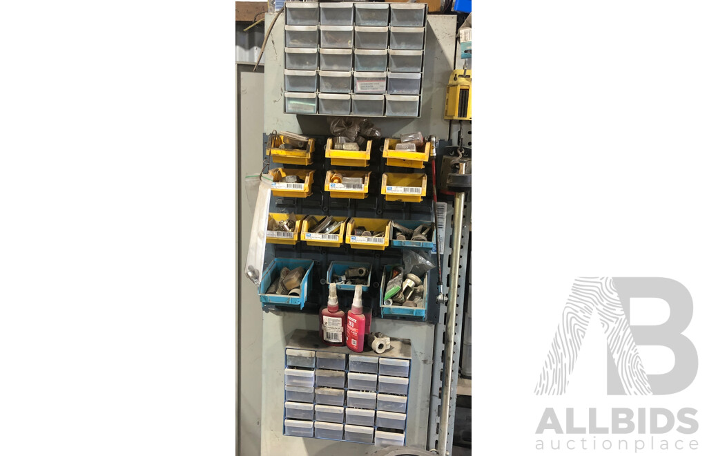 Cupboard And Contents Including Timiken Roller Bearings, Scotseal F13- and More