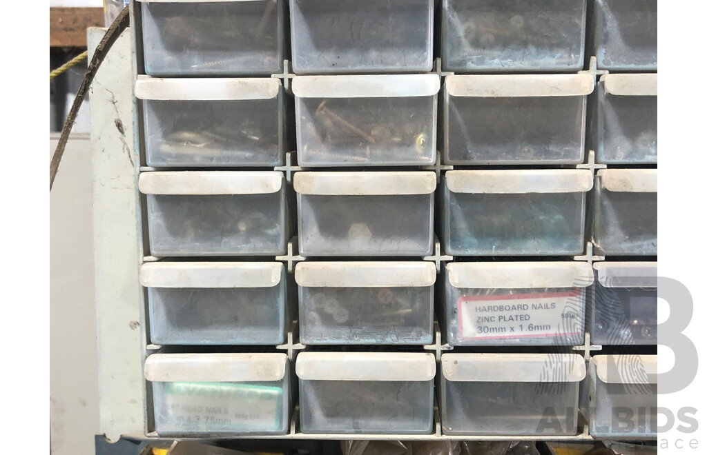 Cupboard And Contents Including Timiken Roller Bearings, Scotseal F13- and More