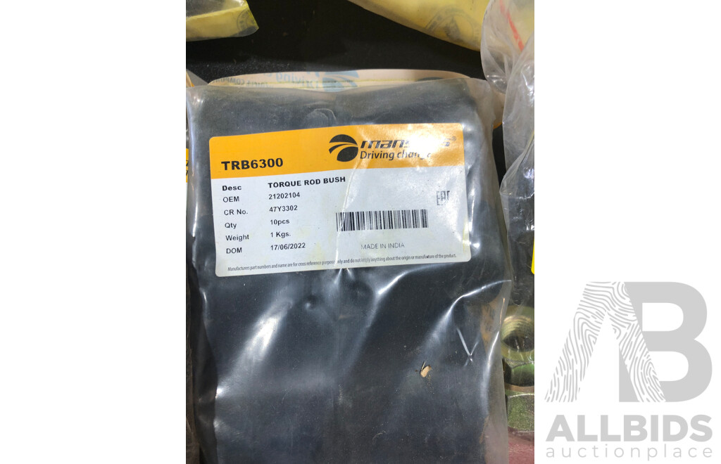 Approximatley 15 Various Truck Spare Parts From Mansons, Including but Not Limited to; U Bolt Assemblies, Wheel Studs, Equaliser Bush And More