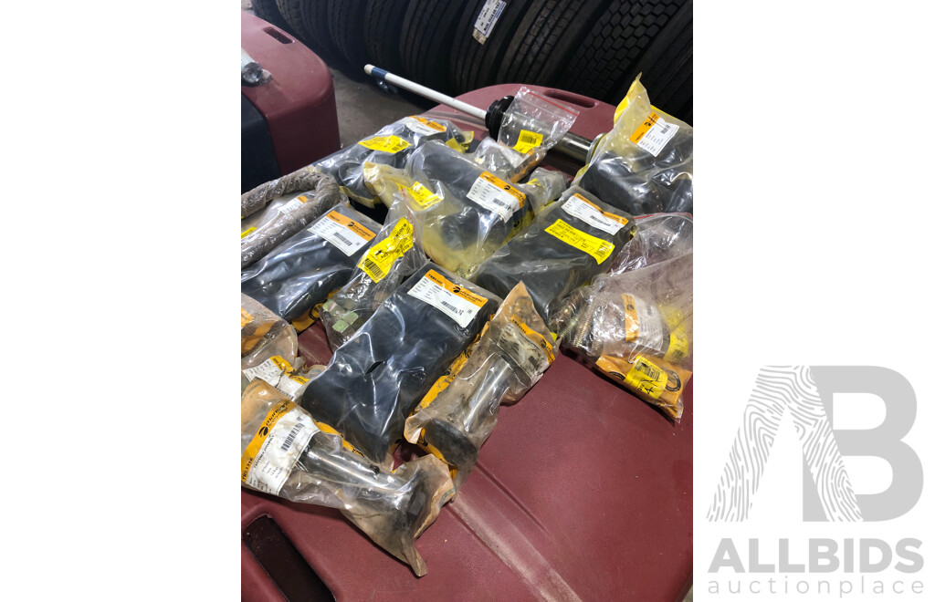 Approximatley 15 Various Truck Spare Parts From Mansons, Including but Not Limited to; U Bolt Assemblies, Wheel Studs, Equaliser Bush And More