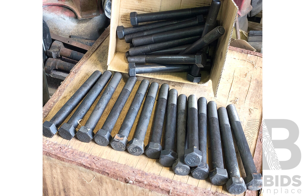 28x 167-8083 7/8-14 Cat Thread Hex Head Bolts