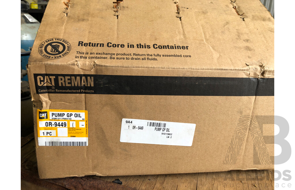 Brand New or -9449 Cat GP One Section Reman Engine Oil Gear Pump
