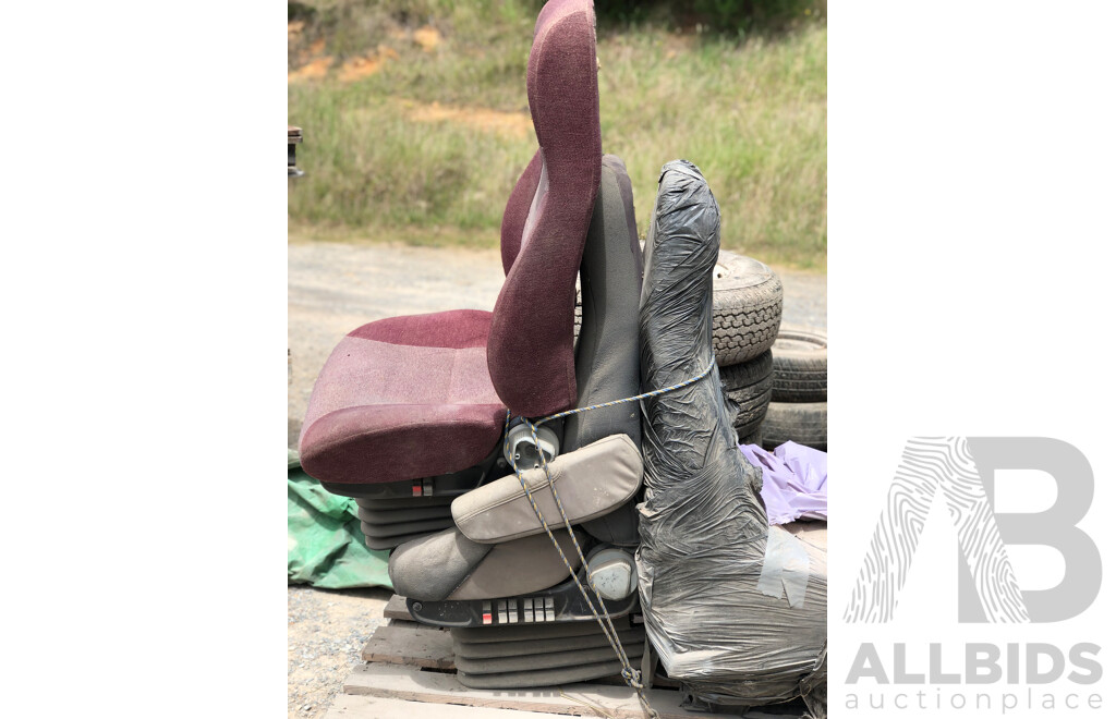 Two National truck seats and One Western Star seat