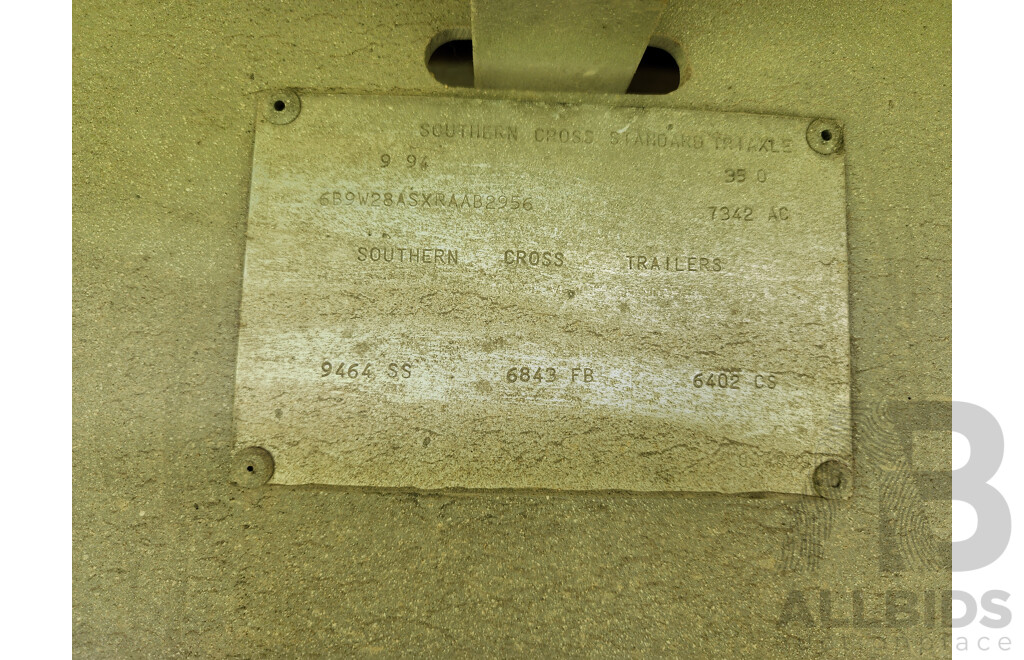 09/1994 Southern Cross Trailers Standard Extendable Triaxle 35t Table Top Semi Trailer