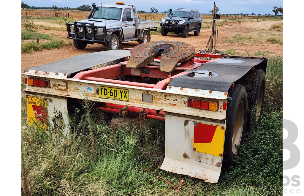 04/2011 Price Transport Equipment Dual Axle Bogie Wheel Dolly W Side Tipper Hydraulics