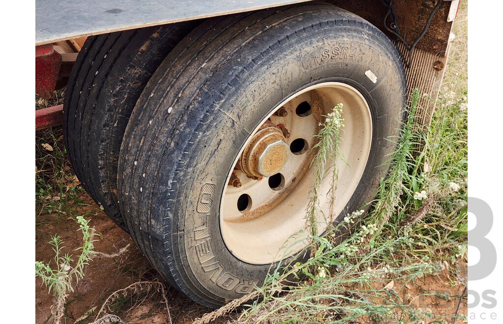 04/2011 Price Transport Equipment Dual Axle Bogie Wheel Dolly W Side Tipper Hydraulics