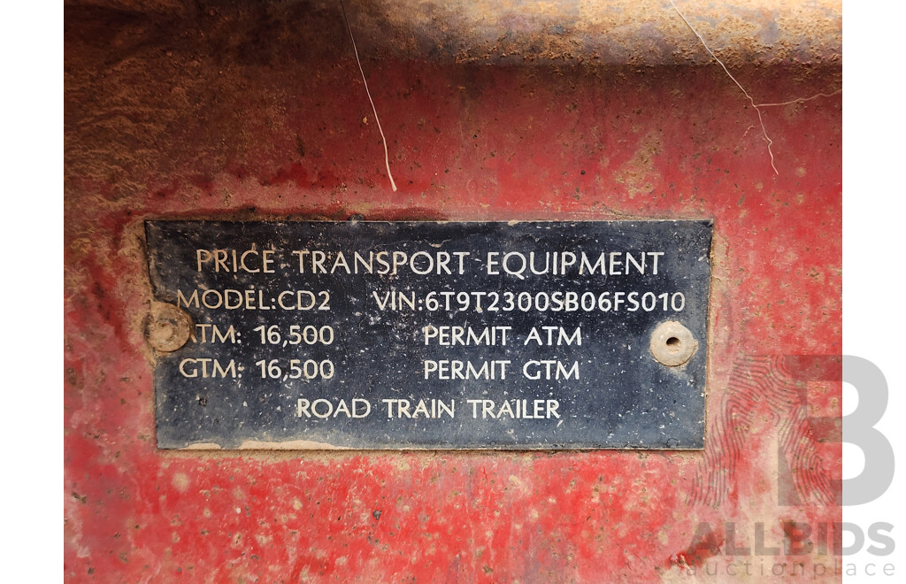 04/2011 Price Transport Equipment Dual Axle Bogie Wheel Dolly W Side Tipper Hydraulics