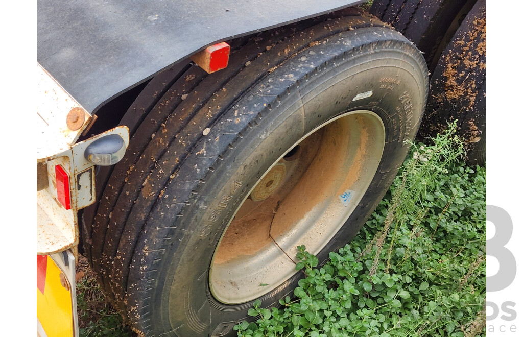 04/2011 Price Transport Equipment Dual Axle Bogie Wheel Dolly W Side Tipper Hydraulics